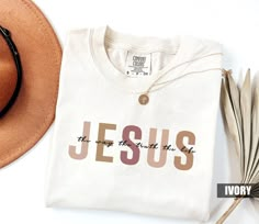 Product: Comfort Colors Jesus The Way The Truth The Life Shirt, Christian Shirt for Women, Retro Christian Shirt, Jesus Tee for Christian Apparel ✦ MAKE IT PERFECT and Customize this shirt for FREE! Just shoot us a message BEFORE purchasing and we will work with you to create a design you'll love. ✦ SIZING CHART Please refer to the sizing chart in the pictures above to find your perfect fit! Simply lay your favorite T-shirt flat and measure armpit to armpit then compare it to the size chart imag Christian Kids Shirts, Christian Tee Shirts, Bible Shirts, Christian Shirts Designs, Jesus Tees, Christian Designs, Christian Sweatshirt, Jesus Tshirts, Christian Tees