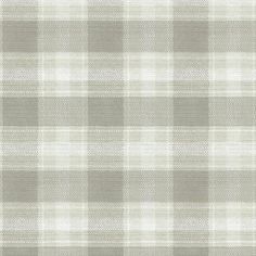 a gray and white plaid fabric