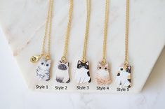 ♬ Free shipping for order USD 35 or UP. Cute Cat necklace in gold. Please choose the style from option. ★ Free individual gift wrapping for all orders  ★ Material - Gold plated over brass ★ Chain Length - 14 ~ 20 inches ★ Pendant measure - H. 18mm x W. 12mm | To make it personal | You can make this necklace personal choosing the initial leaf from option. If you need more than one initial leaf, you can add more from following link. https://www.etsy.com/listing/188788608 | Customer Service | If yo Cute Cat Print Jewelry Gift, Cute Gold Necklace With Cat Design, Cute Gold Jewelry With Cat Design, Customizable Cute Gold Necklaces, Customizable Cute Gold Necklace, Dainty Cat Design Necklace Gift, Handmade Elegant Necklace For Best Friend, Elegant Handmade Necklace For Best Friend, Gold Cat Design Charm Necklace As Gift