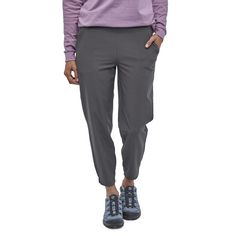 W's Happy Hike Studio Pants, Studio Pants, Patagonia Women, Patagonia Womens, Wide Waistband, Patagonia, Woven Fabric, Hiking, Pants, Fabric