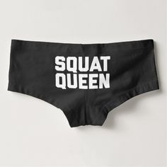 Squat Queen Hot Shorts Stretch Short Boxer Briefs With Letter Print, Stretch Boxer Briefs With Letter Print, Baby Shower Ideas For Girls Themes, Unique Womens Fashion, Funny Boy, Hot Shorts, Boy Shorts, American Apparel, Fashion Statement