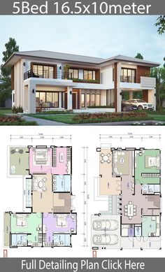 two story house plans with different floor plans