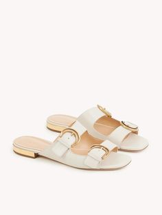 Chloé Alizè Slide | Chloé US Chloe Logo, Espadrilles Sneakers, Basket Tote, Chloe Shoes, Slides Sandals, Basket Bag, Boot Pumps, See By Chloe, Nubuck Leather