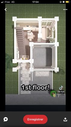 the floor plan for an apartment is shown in this screenshote screengrafion