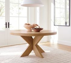 Modern Farmhouse Round Pedestal Extending Dining Table | Pottery Barn Modern Farmhouse Round Dining Table, Expandable Round Dining Table, Farmhouse Round Dining Table, Circle Dining Table, Round Extendable Dining Table, Round Pedestal Dining, Round Dining Room Table, Modern Farmhouse Table