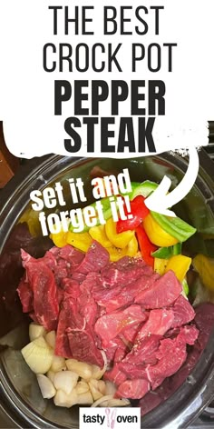 the best crock pot pepper steak set it and forget it