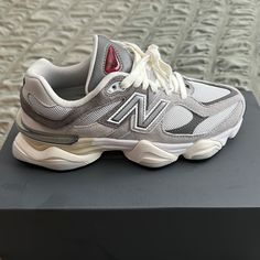 Us Men’s 6 Women’s 7 1/2 Worn Once On Carpet New Balance 9060 Rain Cloud, New Balance 9060 Grey, New Balance Mens, New Balance Trainers, New Balance 9060, New Balance Outfit, Shoes New Balance, Pretty Shoes Sneakers, New Balance Men