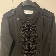 As Pic Shows, Brand New, My Mom Got Both Size For Me, I Ended Up Only Kept The Size 38 Due To Pregnancy Dior Bar, Bar Jacket, Dior Jacket, My Mom, Dior, Jackets & Coats, Brand New, Bar, Black