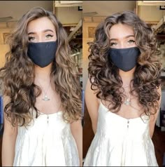 Wavy Girl Haircut, Butterfly Cut On Wavy Hair, Curly Haircut Before And After, Long Curly Shag Haircut Without Bangs, Butterfly Haircut Curly Hair Long, Deva Cut Wavy Hair, Curly Hair Long Layers Face Framing, Layers Haircut Curly Hair, Curly Hair V Cut