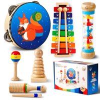 OATHX Musical Instruments & Music Toy - Mallets Orff Music Instrument for Educational& Preschool Learning Baby Percussion Kit with Professional Tuning for Toddlers Gift Choice for Children age Baby Instruments, Musical Instruments For Toddlers, Kids Drum Set, Orff Music, Baby Toys 6 Months, Instruments Music, Baby Musical Toys, Kids Musical Instruments, Sweet Time