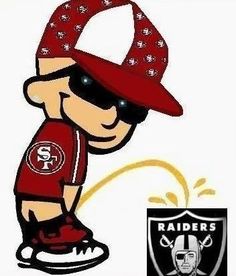 an image of a cartoon character wearing a red hat and sunglasses with the san francisco giants logo on it