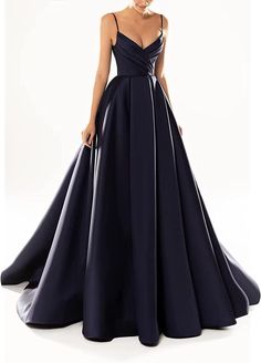 Formal Outfits For Graduation, Outfits For Graduation Ceremony, Outfits For Graduation, Satin Evening Dresses, Empire Dress, Formal Outfits, Graduation Ceremony, Dress Spaghetti