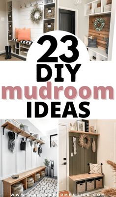 Laundry room ideas - pictures of different diy mudroom ideas, like farmhouse, small, mudroom bench and mudroom decorating. Mudroom Wall Ideas, Diy Mudroom Ideas, Small Mudroom Ideas Entryway, Diy Entryway Storage, Mudroom Design Ideas, Small Mudroom Ideas, Preschool Teacher Outfits, Small Mudroom, Shoe Storage Bench Entryway