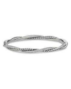 David Yurman Sterling Silver Petite Infinity Bracelet with Diamonds Bracelets Luxury, Luxury Bracelets, Bracelet With Diamonds, Luxury Bracelet, Fine Jewelry Bracelets, Unique Styles, David Yurman, Infinity Bracelet, Washington Dc