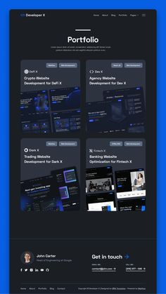 Developer Portfolio HTML CSS Website Theme Web Developer Portfolio Website, Portfolio Website Design Inspiration, Web Developer Portfolio, Developer Portfolio, Unique Web Design, Portfolio Website Template, Best Website Design
