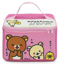 Descriptions:  Brand New with tags.  OFFICIAL LICENSED product Manufacture in Thailand. RILAKKUMA San-X Co., Ltd  All Rights Reserved. 1 Rilakkuma Cosmetic Bag (Pink Color). It made with Plush fabric. It measure: Width 9 x Height 9 x Depth 5  inches.  (width 23 x height 23 x depth 13 cm.). It has two ways zipper compartment on top.  Shipping All orders are dispatched within 1 working day after receiving the payment of the transaction. Shipping to worldwide via regular Airmail with Tracking Numbe Kawaii Lunch Bag, Kawaii Rectangular Portable Shoulder Bag, Kawaii Portable Rectangular Shoulder Bag, Portable Rectangular Kawaii Shoulder Bag, Kawaii Multicolor Rectangular Bag, Kawaii Multicolor Rectangular Shoulder Bag, Portable Tote Box Bag For Gifts, Portable Tote Box Bag As Gift, Kawaii Rectangular Gift Bag