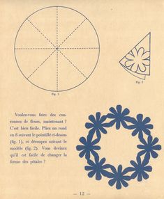 an old book with instructions on how to make a flower wreath