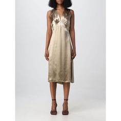 Spring/Summer 2023 Bottega Veneta Dress Woman Gold Size Type: It Sku: Gig-723022v2lc0 ~ 9640 Welcome To The Official Luosophy Poshmark Closet! Luosophy Is A Luxury Brand Reselling Company Founded In San Diego, Ca From 2016. All Our Products Are Imported From Italy And Sold In The Usa. We Do Our Best To Provide High Fashion, Luxury Items At Affordable Prices. We Guarantee All Our Products Are 100% Authentic. Shop With Us And You Will Forget About Shopping At Department Or Brand Name Stores. Our P Luxury Knee-length Spring Midi Dress, Luxury Knee-length Midi Dress For Spring, Luxury Silk V-neck Midi Dress, Luxury Silk Slip Dress For Summer, Luxury Summer Evening Midi Dress, Luxury V-neck Spring Dress, Luxury V-neck Midi Dress For Summer, Luxury Silk Summer Party Dress, Luxury Formal Summer Dress