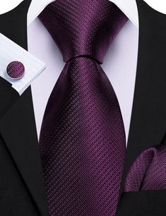 Brand: Barry Wang Material: 100% Silk What You Get: Same design Tie, Pocket Square & Cufflinks? Size: Necktie in 59" Length & 3.35" width at the tip, pocket square in 9"x 9"size Quality: Barry Wang Focus on Ties for Many Years, Good Quality Interlining Makes Our Ties Weighted and Elastic, Which are Easily Designed for A Perfect Knot.For More Quality Stylish Ties with Unbeatable Price, Please Click Our shop to Check More.With So Much Choice and Impeccable Quality, There's No Excuse Not to Have A Purple Ties, Necktie Pattern, Champagne Shirt, Wedding Vest, Timeless Color Palette, Purple Bow Tie, Orange Suit, Blue Necktie, Burgundy Shirt