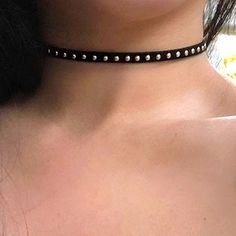 Style This Beautiful Black Faux Suede Studded Choker Necklace With Just About Any Outfit. Closure: Lobster Claw Adjustable Length Style: Gothic Necklace Length: 14 Inches Black Choker For Night Out, Adjustable Necklaces For Night Out, Adjustable Black Jewelry For Night Out, Trendy Black Choker For Night Out, Studded Choker, Style Gothic, Bohemian Vibes, Gothic Necklace, Just Style