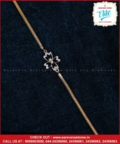 Stunning diamond chain bracelet with the pendant crafted in the shape of floral that make them simple and elegant choice of entourage statement. #diamondbracelet Check out : www.saravanastores.in Call us at : 8056003000, 044-24356060, 6061, 044-24356062, 044-24356063 #diamondbraceletdesign #diamondbraceletmodels #diamondbraceletcollection #diamondbraceletset #saravana #saravanaelite #saravanadiamond #diamonds #diamondring #engagementnecklace #necklace #Chennai #SaravanaStoresEliteDiamonds Simple Chain Bracelet, Wedding Thali, Mugappu Chain, Diamond Chain Bracelet, Pretty Gold Necklaces