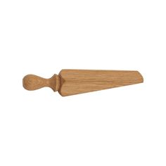 a wooden knife on a white background