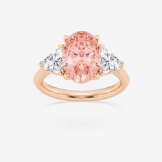 RIGTXR09150-PN-GP4 Luxury 14k Rose Gold Oval Rings, Luxury Oval Rose Gold Diamond Ring, Oval Rose Gold Rings With Brilliant Cut, Luxury Pink Oval Diamond Ring, 14k Rose Gold Ring With Oval Shape, Oval Morganite Ring In Pink Gold, Oval 14k Rose Gold Ring In Pink Gold, Luxury Oval Morganite Wedding Ring, Oval Morganite Rings In Pink Gold