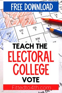 Teaching kids about the election and the electoral college map can be tricky. So we've created this free unit study for you, complete with videos, electoral college maps, and presentations. In this election unit study, you'll have electoral collge explained for kids. They'll look at data, make predictions, ad color in their own electoral college map. #fourthgrade #fourthgrademath Assessment Ideas Elementary, Free Unit Study, Government Lessons, United States Geography, Fourth Grade Writing, Maps For Kids, Homeschool Elementary