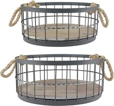 Marina's Wire Basket Round Metal 2 Set with Rope Handles, Rustic Decor for Home Storage, Decorative Serving
WIRE BASKET HOME DECOR: Rustic basket set comes with 1 small and 1 large basket and the small basket easily nests in the large basket for easy storage
This serving basket set features a metal frame that has been lightly distressed with a natural wood base and rope handles for easy carry Fireplace Built Ins, Basket Set, Rope Handles, Metal Wire, Basket Decoration, Built Ins