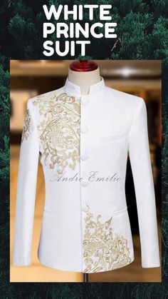 Enjoy the epitome of ease and comfort in this bespoke “White Prince Suit”. Crafted from premium handwork and intricate fabric, this “White Prince Suit” will enhance your look....... Elegant Long Sleeve Bandhgala With Resham Embroidery, White Resham Embroidered Fitted Nehru Jacket, White Resham Embroidery Nehru Jacket, Elegant Tailored Nehru Jacket For Ceremonial Occasions, Elegant Tailored Nehru Jacket For Ceremonial, Tailored Elegant Nehru Jacket For Ceremonial Occasions, White Fitted Bandhgala With Resham Embroidery, Festive Elegant Fitted Nehru Jacket, Fitted Elegant Nehru Jacket For Festive Occasions