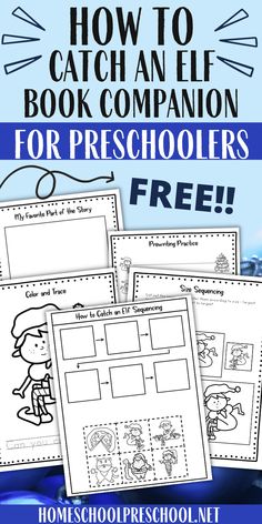 the printable book companion for preschoolers to learn how to catch and use it