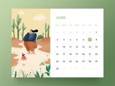 a calendar with an image of a man and woman in the desert