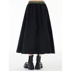 Discover Your New Favorite Skirt Step into the world of casual elegance with our Green & Black Asymmetric A-Line Skirt, a perfect blend of style and comfort for any season. Whether you're strolling through a spring garden or enjoying an autumn evening, this skirt's versatile design makes it an essential addition to your wardrobe. Product Features Size: One Size fits most, with a comfortable stretch from 26.8" to 44.9" at the waist. Length: Graceful mid-calf length at approximately 32.3 inches. Material: A harmonious blend of cotton and polyester, ensuring both comfort and durability. Style: A striking patchwork design in green and black, crafted in a flattering A-line silhouette. Season: Ideal for any season, this skirt pairs well with both summer tops and winter layers. Why Choose Our Asy Baggy Cotton Skirt For Fall, Black Asymmetrical Skirt For Spring, Baggy Solid Skirt For Fall, Casual A-line Bottoms For Fall, Spring Asymmetrical Hem Pleated Maxi Skirt, Spring Pleated Maxi Skirt With Asymmetrical Hem, Spring Asymmetrical Relaxed Maxi Skirt, Spring Black Cotton Skirt, Asymmetrical Hem Pleated Maxi Skirt For Spring