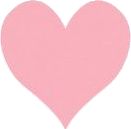 a pink heart shaped object on a white background