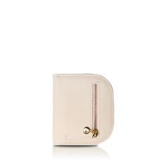 The Half Moon Wallet embodies the essence of minimalist design. Its clean lines and graceful curves showcase the quality of its materials; Full-grain cattle leather; Polyester lining; Gold-tone metallic pieces; Button closure; 1 bill compartment; 3 credit card slots; 1 coin compartment with zipper; Size: 5.5"W x 3.6"H x 0.6"D; Weight: 0.2 lbs Modern Beige Wallets For Daily Use, Elegant Beige Wallets With Coin Pocket, Elegant Beige Wallet With Coin Pocket, Elegant White Coin Purse With Interior Card Slots, Elegant White Coin Purse With Card Slots, Modern Beige Wallet With Interior Card Slots, Cream Leather Wallets For Everyday Use, Elegant Beige Coin Purse With Interior Card Slots, Elegant Cream Wallet For Everyday Use