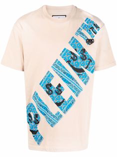 Cream beige cotton graffiti-print round neck T-shirt from PHILIPP PLEIN featuring graffiti print, round neck, short sleeves and straight hem. Graffiti Prints, Cream Beige, Philipp Plein, Jersey Shirt, Neck T Shirt, Graffiti, Round Neck, Short Sleeves, Womens Tops