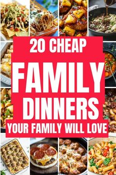 20 cheap family dinner ideas that are easy to make