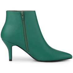 These classic solid booties have a sleek pointed toe and a stiletto heel. They are a stylish addition for both work and casual days. These classic ankle booties have zipper closure which makes it easy to wear and take off. Please note that color may vary slightly depending on the monitor settings. Fall Heels With Zipper Closure For Workwear, Fall Workwear Heels With Zipper Closure, Office Heels With Zipper Closure And Pointed Toe, Office Pointed Toe Heels With Zipper Closure, Zipper Closure High Heels For Workwear, Kitten Heel Ankle Boots, Heel Stretch, Womens Stilettos, Closed Toe Shoes