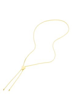 Accessorize with the unexpected when you reach for this gold vermeil heart bolo necklace. Gold vermeil heart bolo necklace. Bolo closure. Approx. 28" adjustable chain, .6" long x .5" wide heart. Imported Bolo Necklace, Female Empowerment, The Unexpected, Necklace Gold, Hot Water, Gold Vermeil, Women Empowerment, Womens Jewelry Necklace, Nordstrom Rack