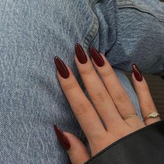 Autumn nails, fall nails, red nails, sexy nails, red stilleto, wine red nails, almond red nails, pretty hands, red nails aesthetic, aesthetic wine nails, dark coquette nails Girl Picsart, She In, Red Stiletto Nails, Girl Qoutes, Bentuk Alis, Bad Room, Stories Love, Skin Photo, Jin Jimin