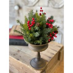 a potted plant sitting on top of a wooden table