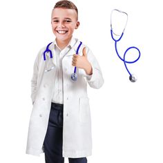 PRICES MAY VARY. Superior Material: Lab coat for kids, toddler, girls and boys is made of lightweight and durable polyester material, soft and breathable, not easily deformed, and comfortable to wear. Real Working Stethoscope: Kids doctor coat costume comes with a stethoscope, you can really hear the heartbeat. Kids lab coat scientist will allow your toddler and girls to truly participate in pretend play, stimulate their imagination and creativity, and cultivate their compassion and social skill Vet Costume, Kids Lab Coat, Veterinarian Doctor, Kids Lab, Doctor Coat, White Lab Coat, Doctor Dress, Laboratory Technician