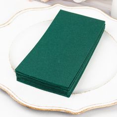 20 Pack | Hunter Emerald Green Soft Linen-Feel Airlaid Paper Party Napkins Wedding Cocktail Napkins, Paper Dinner Napkins, Fabric Napkin, Paper Place, Personalized Napkins, Table Napkins, Wedding Cocktails, Party Napkins, Party Tableware