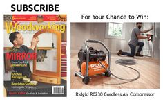 two magazine covers with an image of a man in the background and a vacuum on the floor