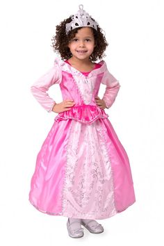 Sleeping Beauty Dress, Sleeping Beauty Party, Aurora Costume, Sleeping Beauty Costume, Two Tone Dress, Princess Dress Kids, Velvet Sleeve, Fairy Tales For Kids, Princess Dress Up