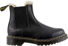 Dr. Martens Women's 2976 Leonore Farrier Leather Chelsea Boots | Dick's Sporting Goods Shearling Outfit, Doc Marten Chelsea Boots, Doc Marten Chelsea Boot, Doc Martens Chelsea Boot, Doc Marten Chelsea, Chelsea Winter, Galaxy Converse, Doc Martens Outfit, Leather Chelsea Boots