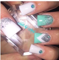 . Cheerleading Nails, Gel Nails Pedicure, Turquoise Nail Designs, Photo Nails, Designs Nails Art, Nail Polish Style, Nails 2016, Nails Pedicure, Pedicure Nail Designs