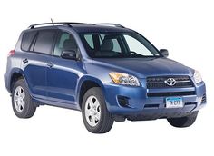 a blue suv is parked on a white background