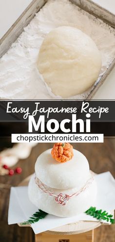 an easy japanese recipe for mochi, made with fresh ingredients