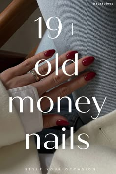 Looking for old money nails ideas? You’ll love this list of classy luxury nails with an old money aesthetic. There’s casual nails - short and long - classic red and elevated nude, almond shape, square, and many more nail design ideas! French Girl Nails Aesthetic, Rich Girl Nails Aesthetic, One Glitter Nail Ideas, Classy Red Nails Short, Short Clean Acrylic Nails, Natural Xmas Nails, Short Old Money Nails, Old Money Red Nails, Clean Nude Nails